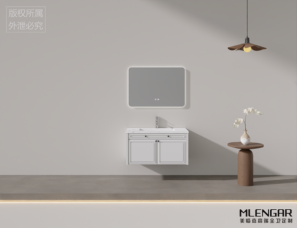 MLENGAR Custom White Solid Wood Bathroom Vanity | American Style Floating Cabinet, Fast Lead Time & Affordable Price