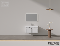 MLENGAR Custom White Solid Wood Bathroom Vanity | American Style Floating Cabinet, Fast Lead Time & Affordable Price